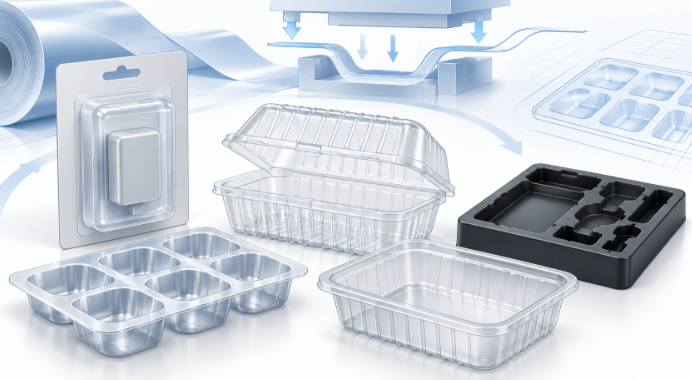 Display images of thermoformed packaging products Display images of thermoformed packaging products
