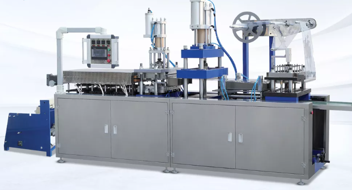 Laser cutting thermoforming machine operation