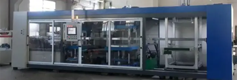 Industrial plastic part machine for high detail pressure forming applications